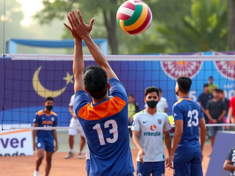 Awesome Volley Leaders community event with Indian players celebrating